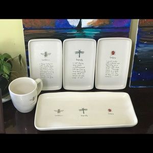 Gorgeous brand new never used Rae Dunn insect set